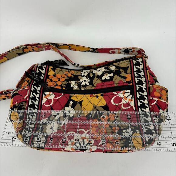 Vera Bradley Crossbody Bag Bittersweet Orange Pink Shoulder Handbag Quilted - Picture 10 of 12